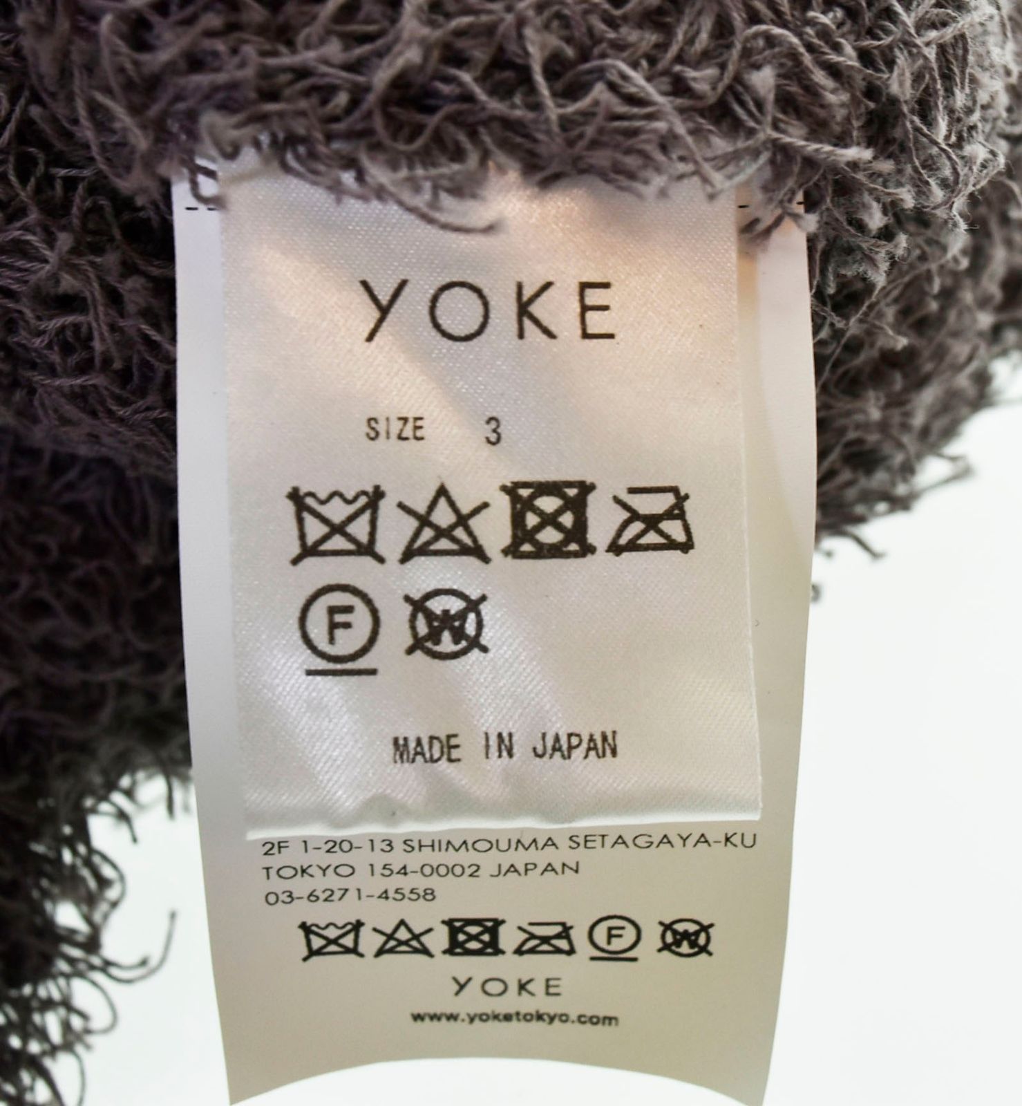 ヨーク YOKE 22SS Bushy Cotton Cardigan ブッシー コットン