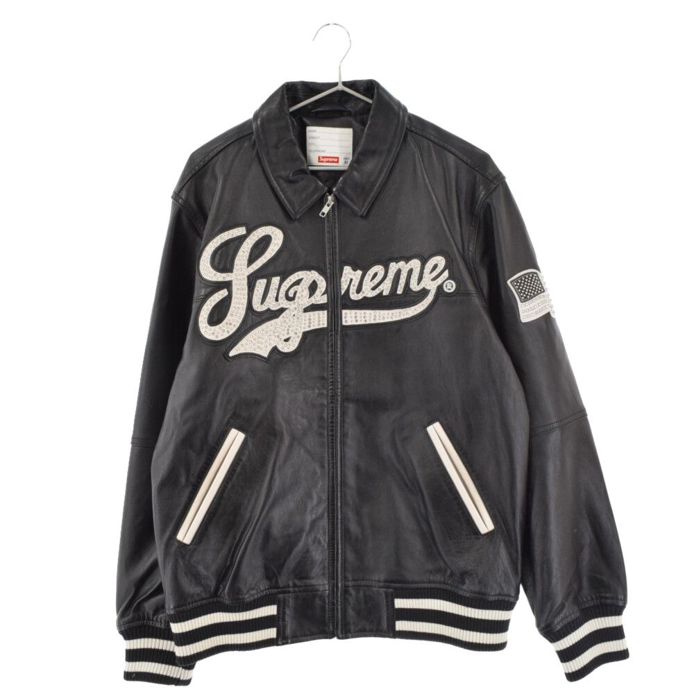 SUPREME (シュプリーム) 16SS Uptown Studded Leather Varsity Jacket 