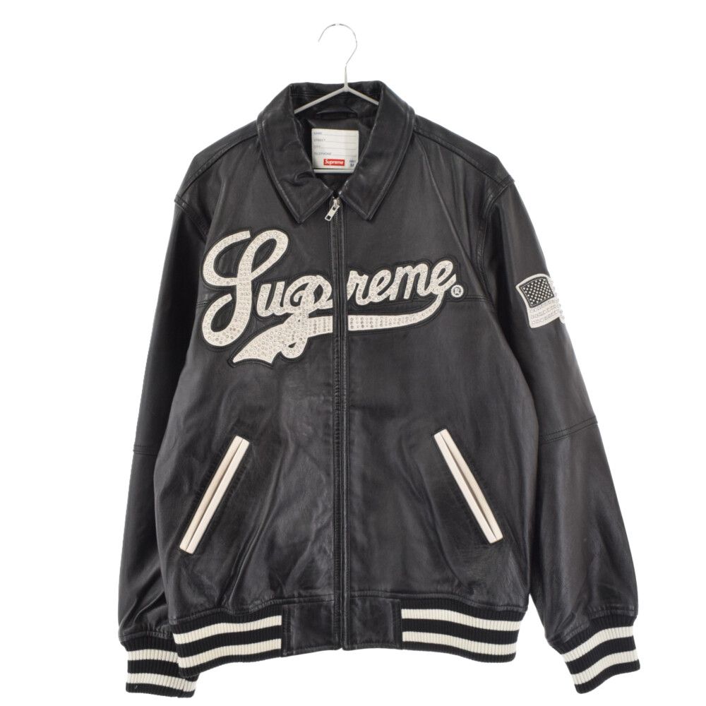 Woven Leather Varsity Jacket - fall winter 2023 - Supreme