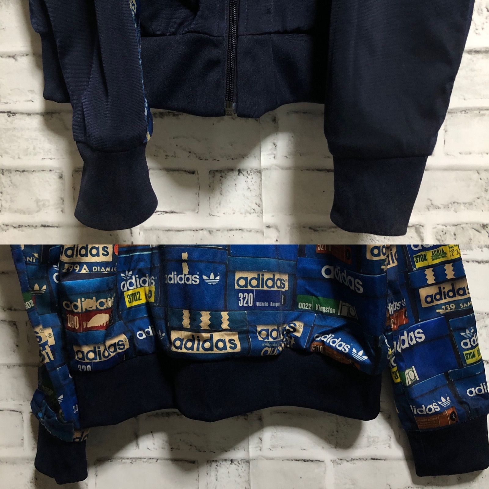 希少XL⭐️adidas リバーシブル トラックジャケット/ジャージ 刺繍トレ 
