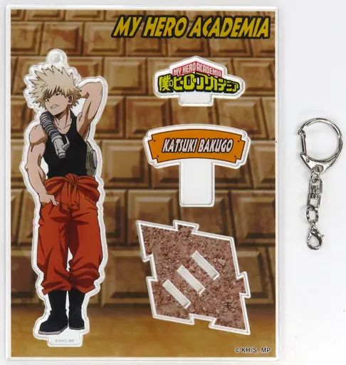 【新品未開封品】僕のヒーローアカデミア 爆豪勝己 アクリルスタンド キーホルダー 僕のヒーローアカデミア】爆豪勝己（名札付きver）【アクリル