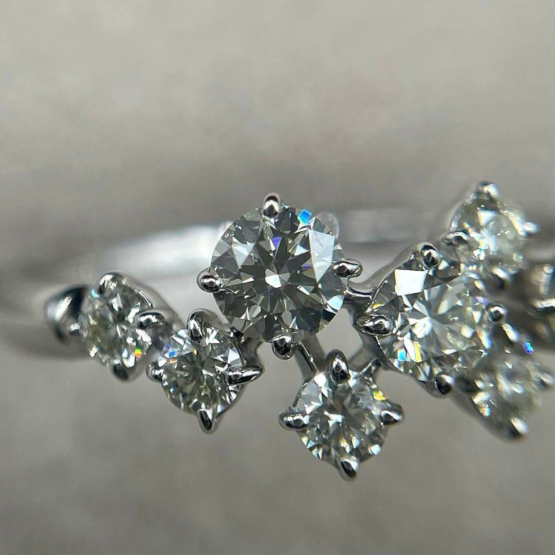 JQ332☆高級 ダイヤモンド0.866ct pt950 リング - メルカリ 