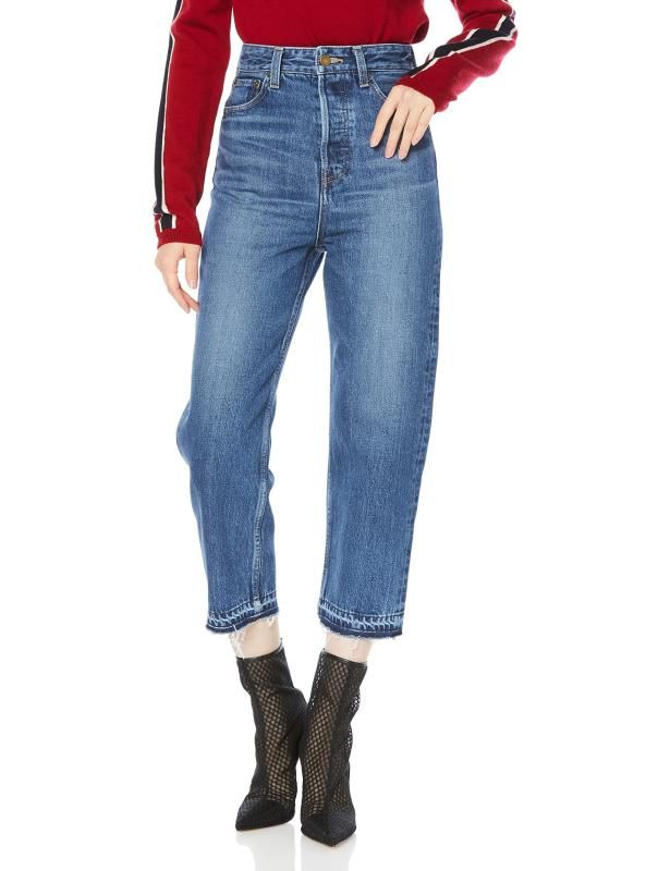 SNIDEL クロップドデニムパンツ SWFP225136 レディース BLU 0