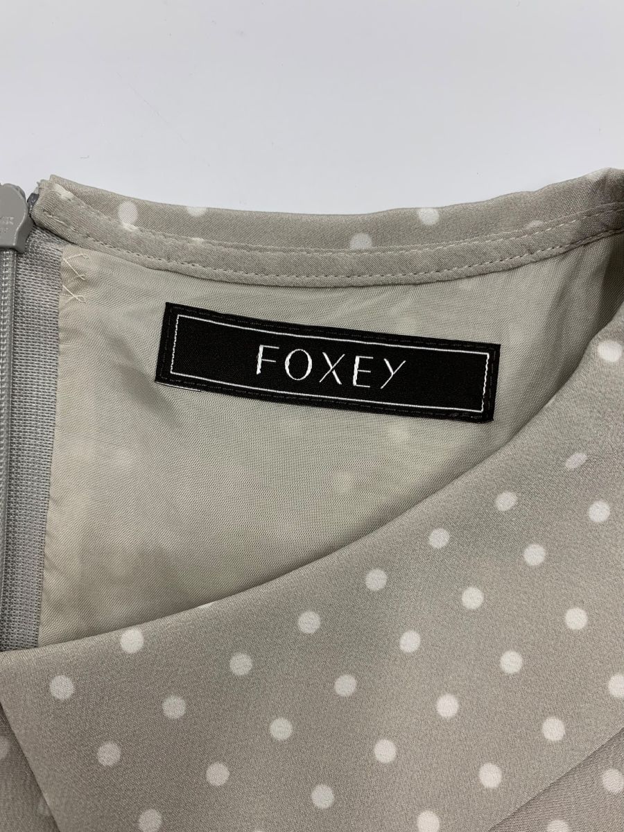 フォクシーブティック Dress Veronique 42690 ワンピース 38 グレー 