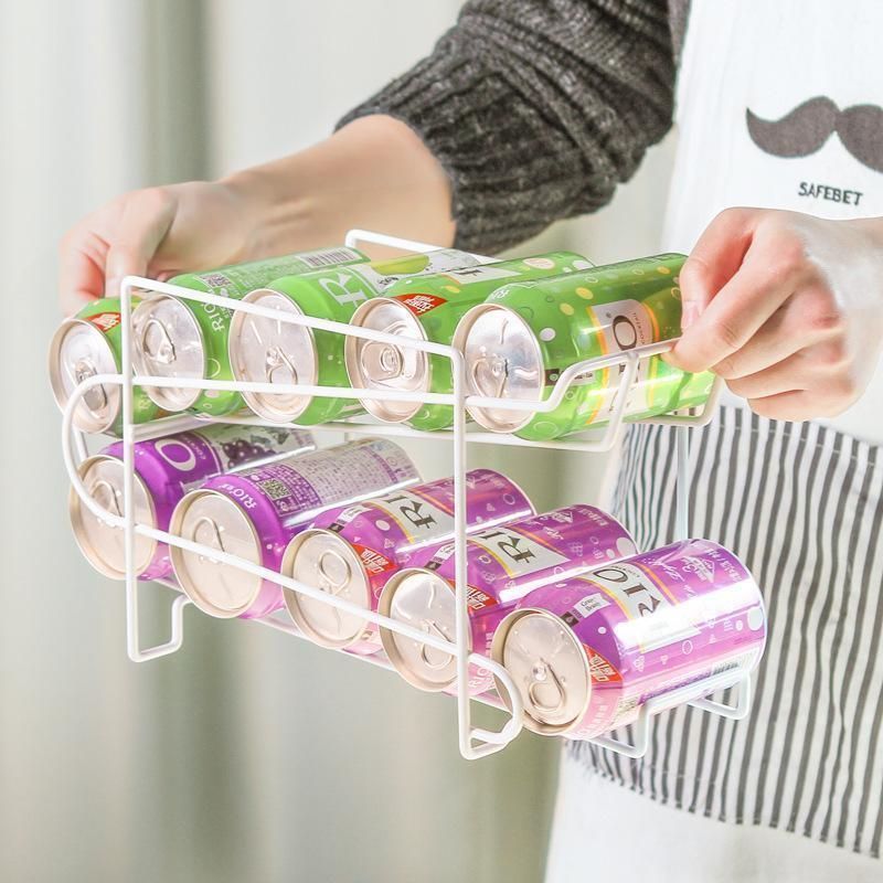 缶ストッカー ドリンクストッカー 缶ビールストッカー 缶ジュース 350 ml缶 収納ラック ディスペンサー 2段 ホームキッチン用品 保存 保管