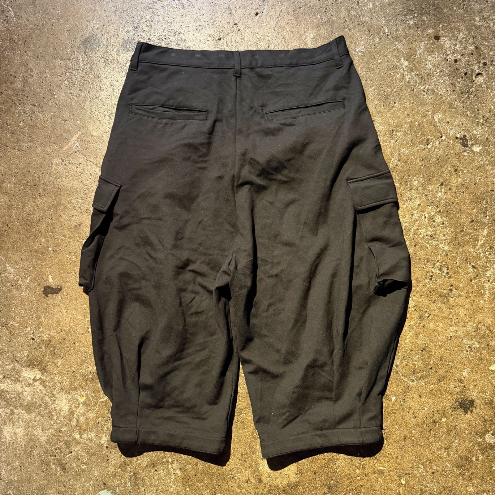 glamb Cropped Sarrouel Cargo Pants ブラック L グラム クロップド サルエル カーゴパンツ