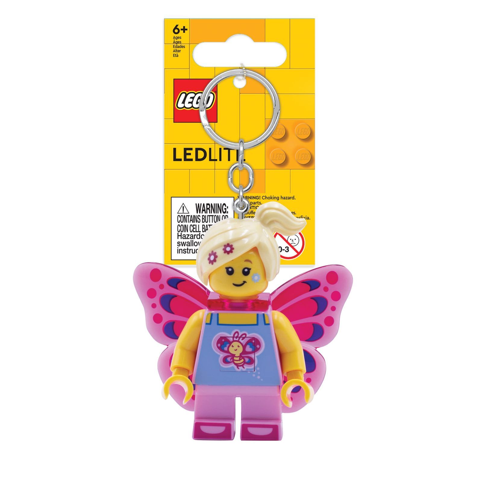 IQ アイコニック バタフライ ガール キーホルダー LEDキー