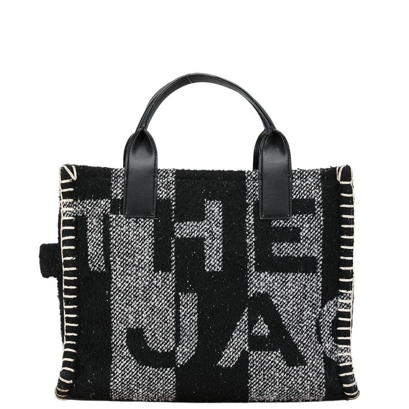 マークジェイコブス ロゴ ザ ブランケット トートバッグ ショルダーバッグ 2WAY ブラック グレー コットン レザー レディース MARC  JACOBS【1-0161260】 - メルカリ