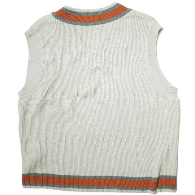 WELLDER ウェルダー 21SS 日本製 Tilden Vest チルデンベスト WM21SKN02 4 ライトグレー セーター Vネック ライン ニット トップス【中古】【WELLDER】 WELLDER ウェルダー 21SS 日本製 Tilden Vest チルデンベスト