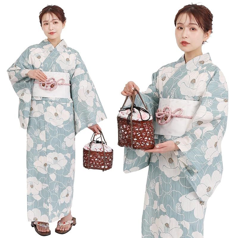 風香 二部式浴衣 ワンタッチ飾り帯 セット 椿柄 未開封品 風香 二部式浴衣 飾り帯 セット 椿柄 未開封品｜Yahoo!フリマ