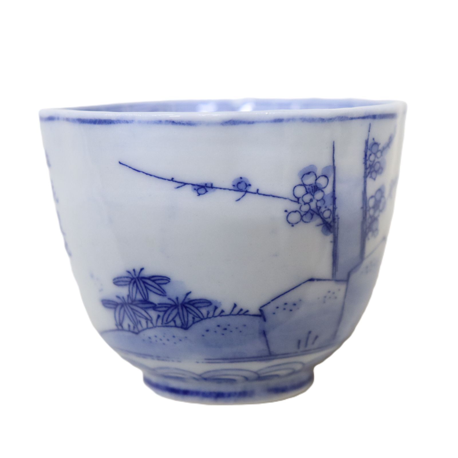 富貴長春 染付 煎茶碗 5客 古伊万里 レトロ 長期保管品 - メルカリ