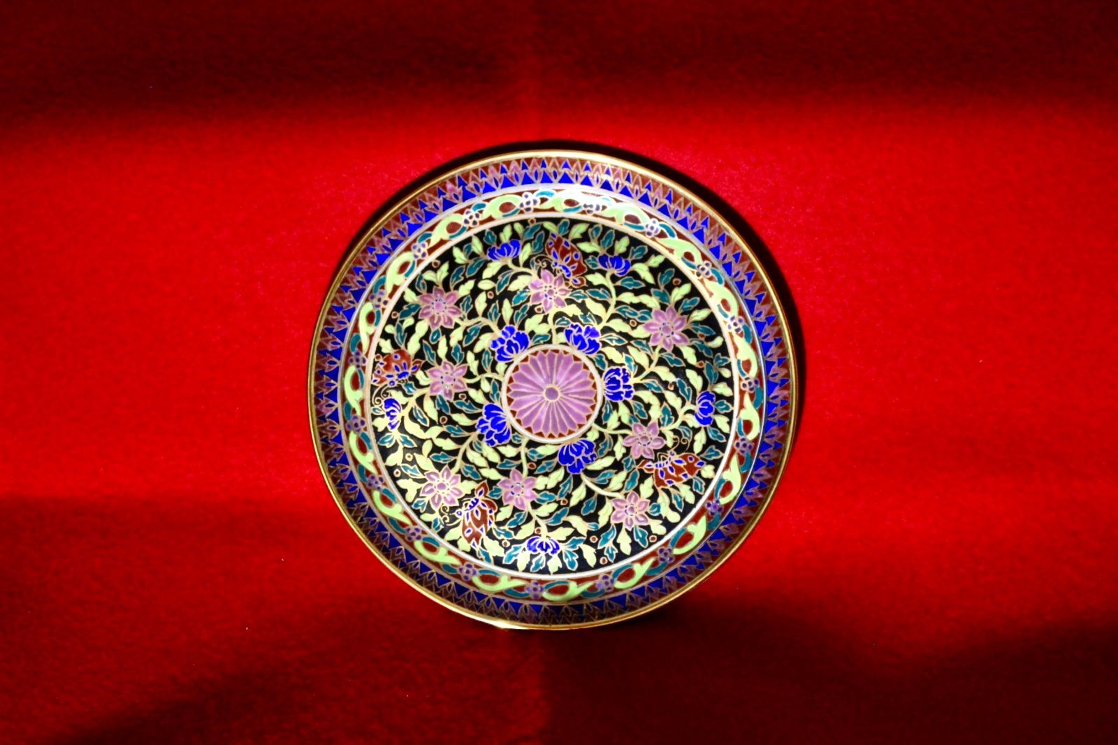 タイ王国の雑貨【ベンジャロン焼き ティーセット ブルー