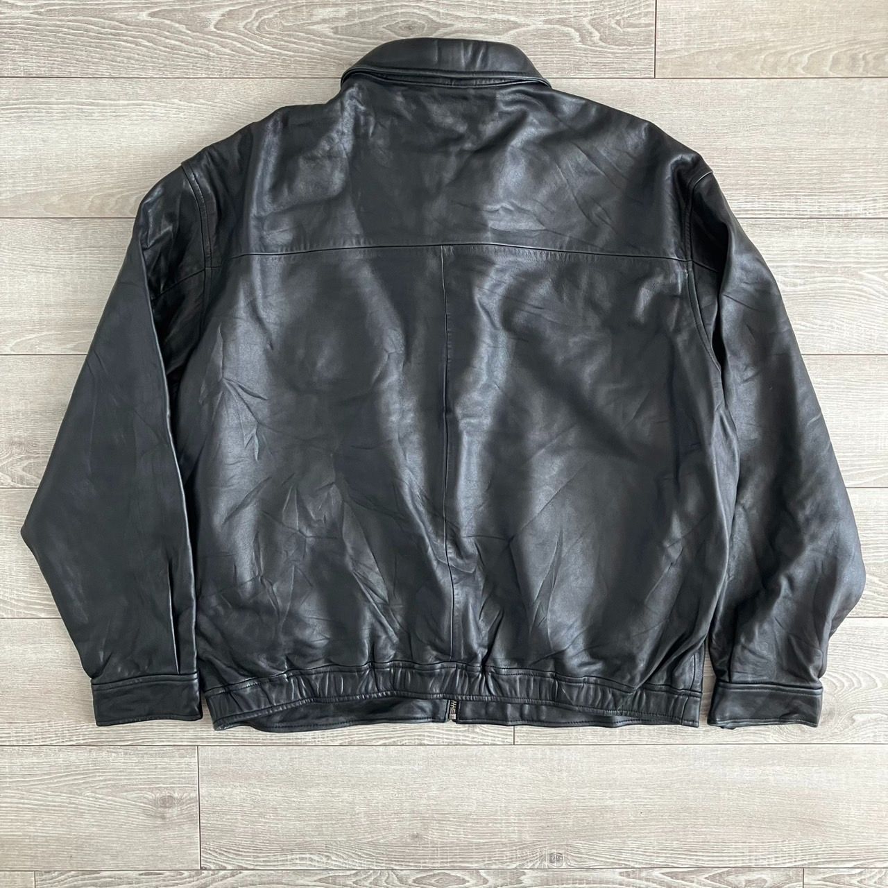 希少　ポロ ラルフローレン　L レザージャケット 黒 ジップアップ 希少 ポロ ラルフローレン L レザージャケット 黒 ジップアップ