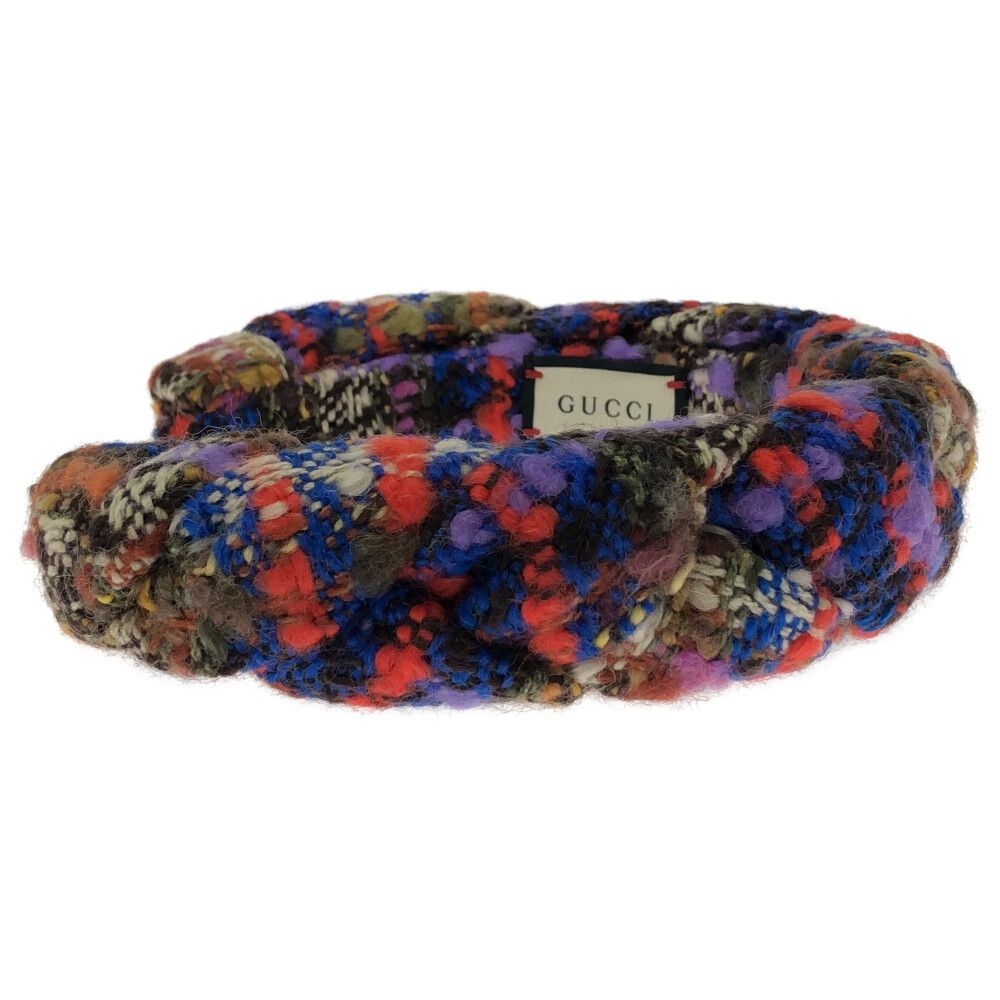 GUCCI (グッチ) カチューシャ ニットヘアバンド マルチカラー