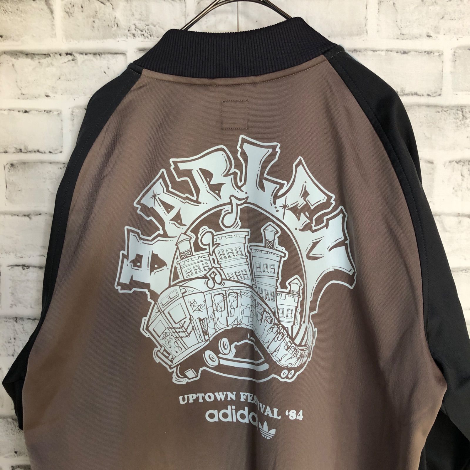 希少XL⭐️HARLEM 希少XL⭐️ハーレム adidas トラックジャケット 刺繍 