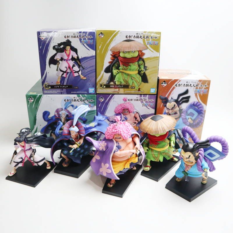 BANDAI - 一番くじ ワンピース 見参！赤鞘九人男 雷ぞう/河松/アシュラ童子/傳ジロー/イゾウ 5点まとめ S07-s024 一番くじ ワンピース 見参！赤鞘九人男 雷ぞう/河松/アシュラ