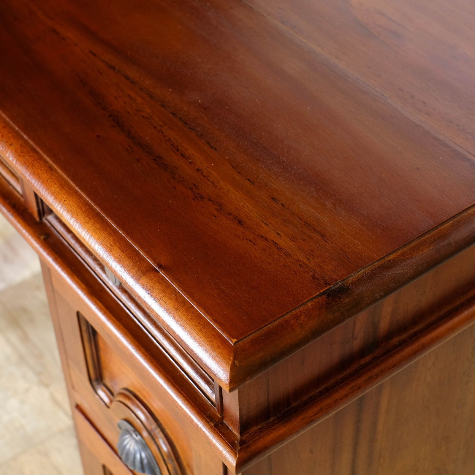 K 新品 アジアン デスク アンティーク カントリー 書斎 カフェ 机 テーブル