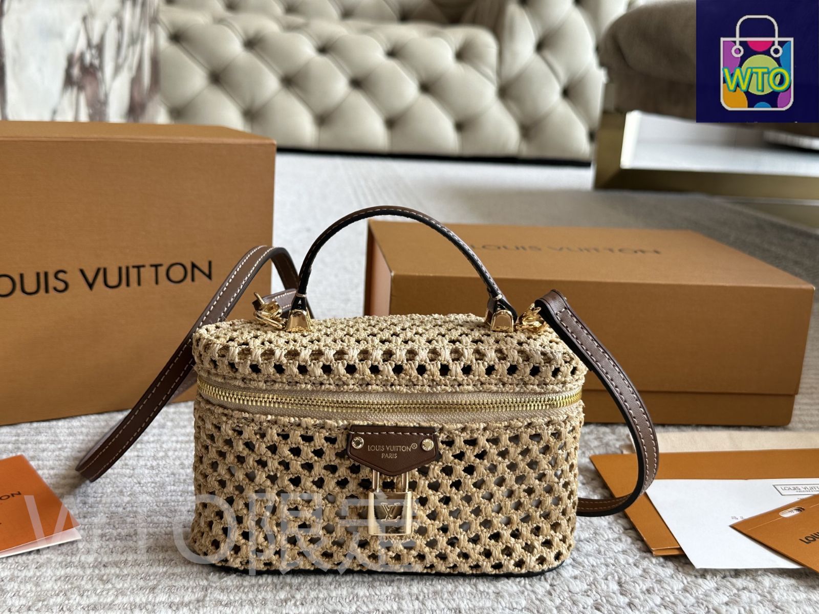 【ワンプッシュ】LOUIS VUITTON ルイ・ヴィトン ※箱付き LOUIS VUITTON ルイヴィトン プレジデント 仕切りファイル付き