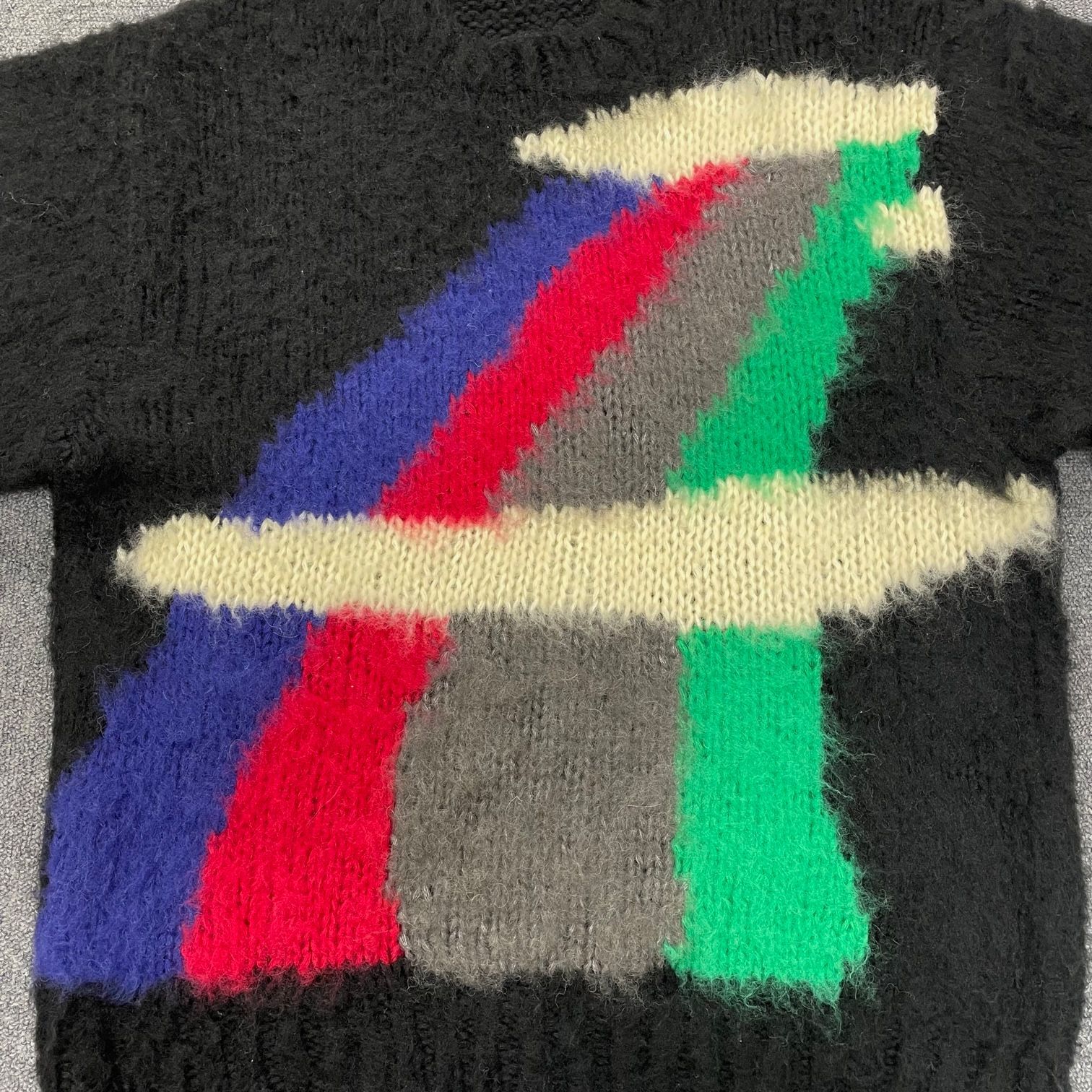 定価35200円 JIEDA 22AW MOHAIR RAINBOW KNIT モヘア レインボー 