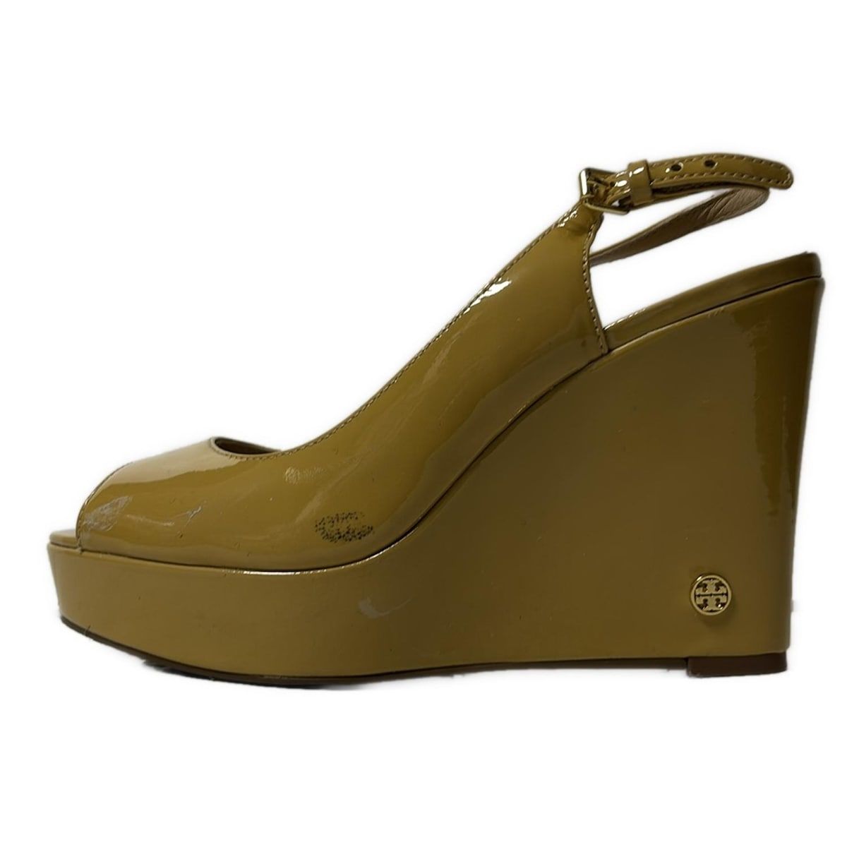 極美品 トリーバーチ ブラウンTORYBURCH size6 ウェッジソール TORY BURCH(トリーバーチ) サンダル 6M レディース - ライト