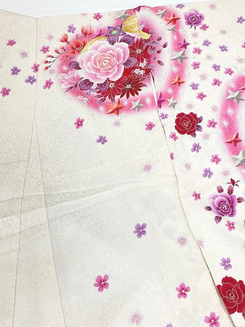 ブランド振袖 エンジェルハート 豪華 銀通し 刺繍 身丈172cm - メルカリ