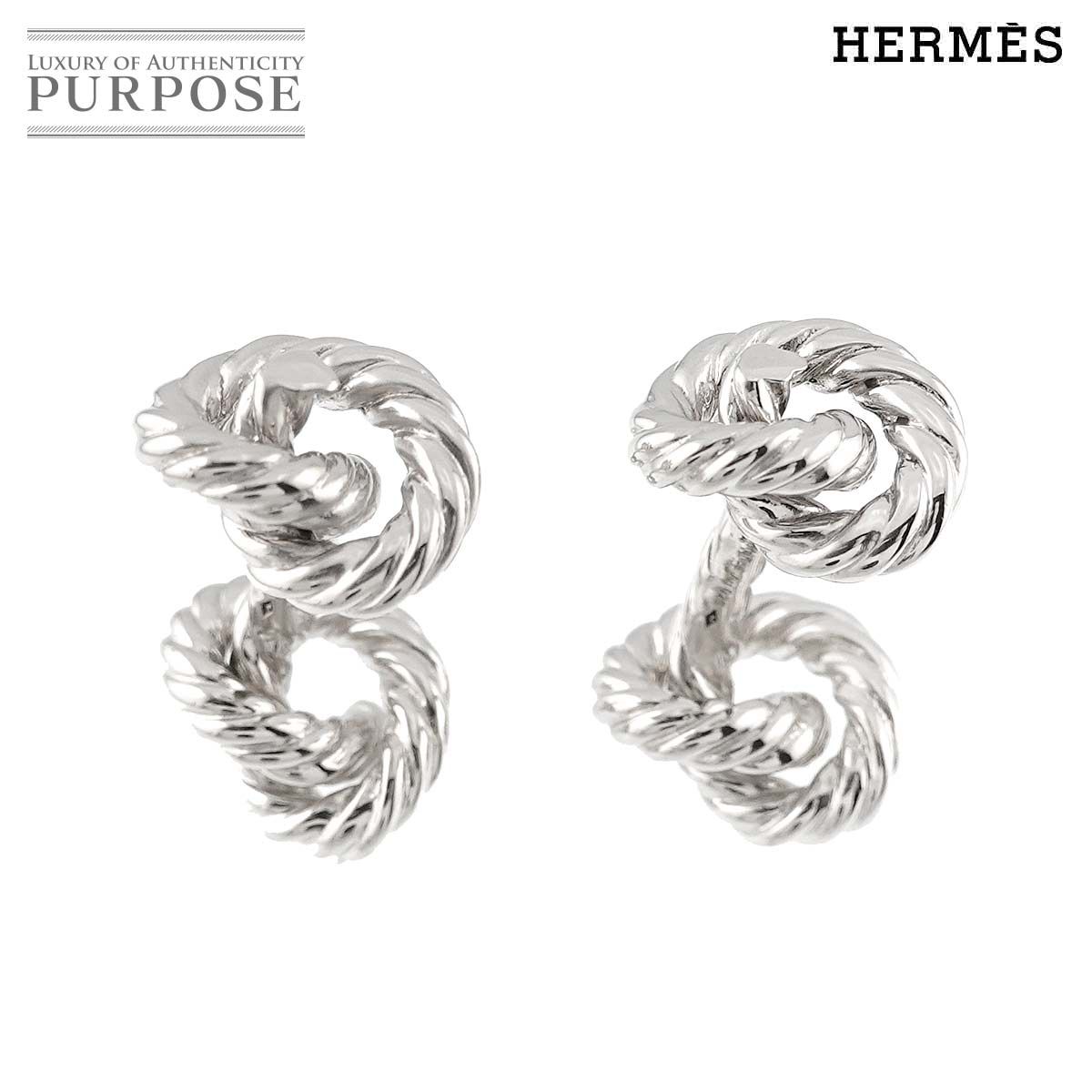 HERMES エルメス カフスリンクス カデナ パドロック シルバー 925 美品