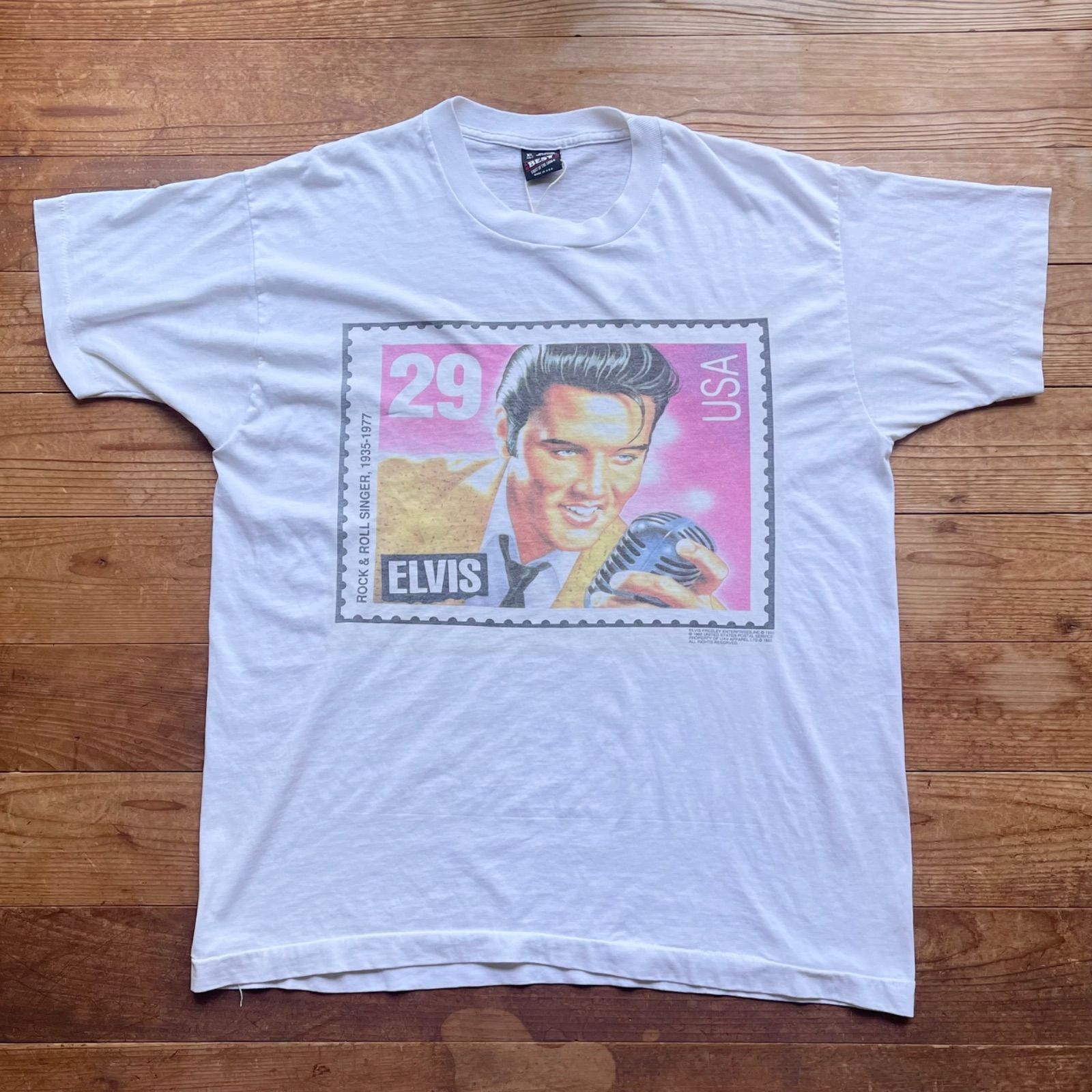 90's USA製 Elvis Presley Tシャツ 古着 バンドTシャツ エルビス