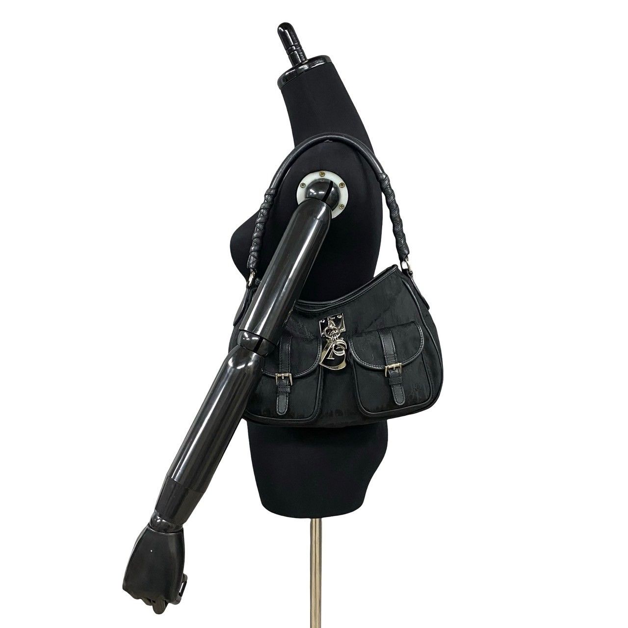 【美品】クリスチャンディオール トロッター ロゴ金具 ワンショルダーバッグ 美品 Christian Dior ワンショルダーバッグ トロッター ロゴ金具