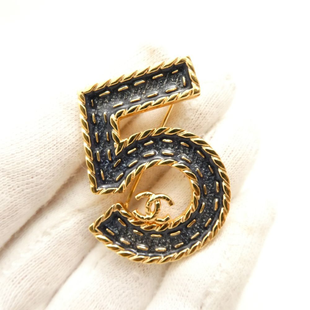 未使用 CHANEL シャネル ピン ブローチ 1点 No.5 ココマーク  