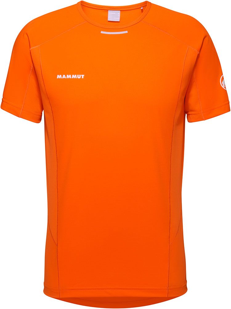 マムート MAMMUT アウトドア エナジー ファーストレイヤー Tシャツ アジアンフィット メンズ 男性 半袖Tシャツ 軽量 通気性 放湿性 温度調節 速乾 防臭 1017-04980 101704980 2261 TANGERINE-D.