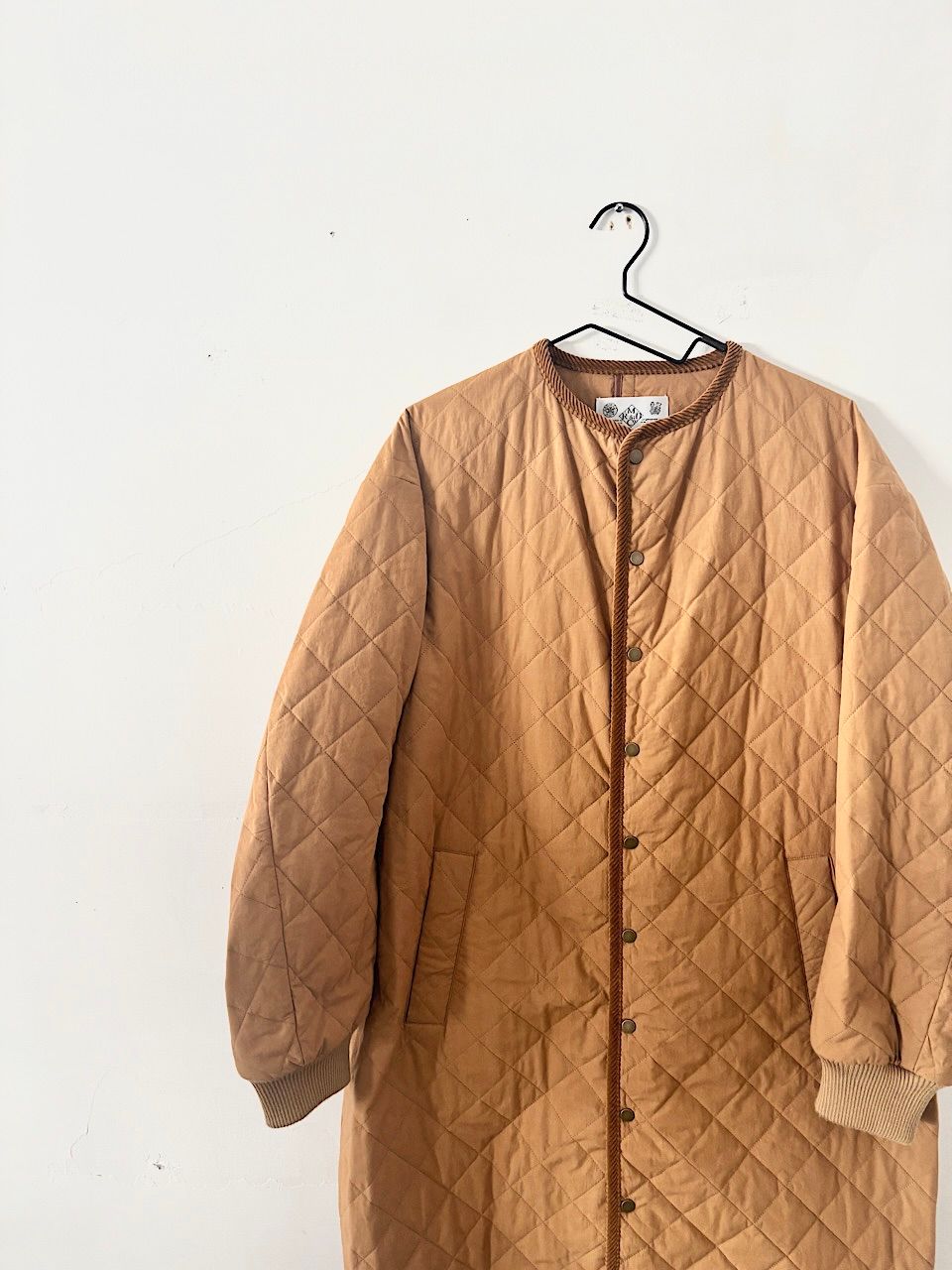 キルティング ロングコート