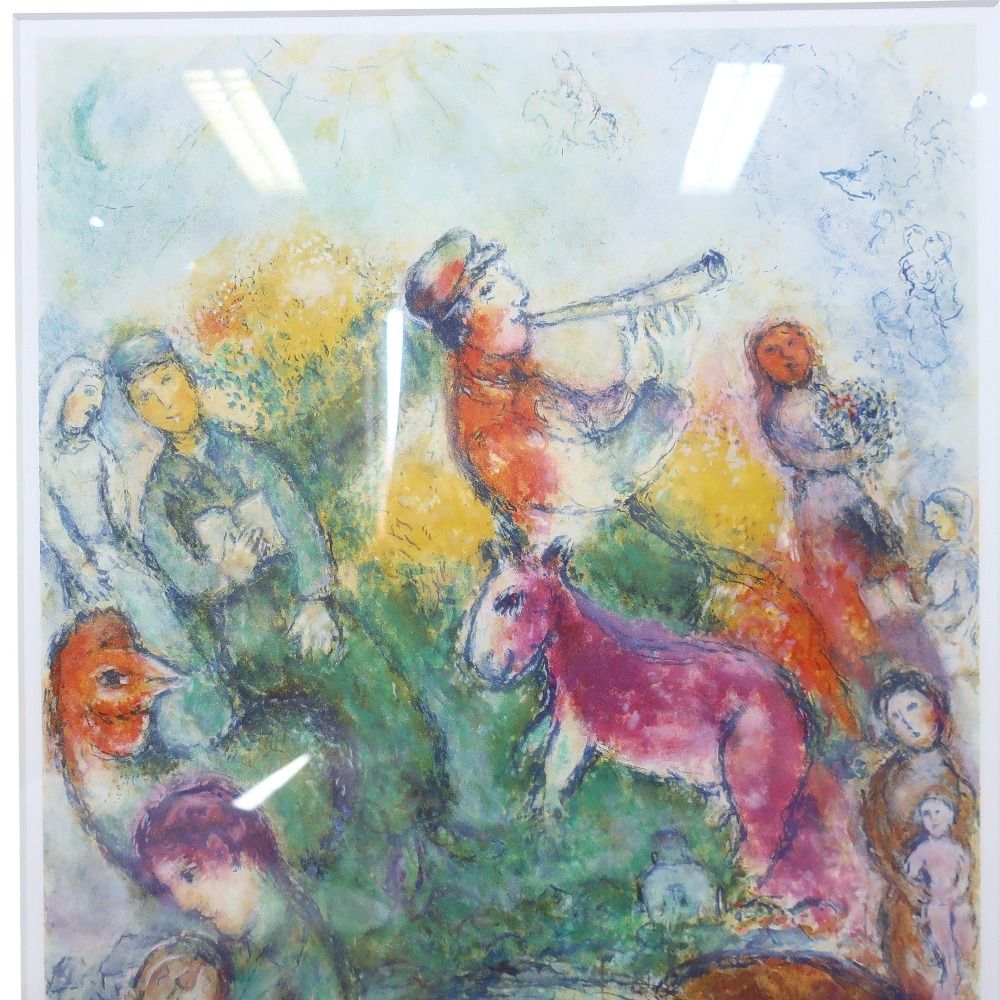 【Marc Chagall】マルク・シャガール 【ショーファー】 リトグラフ 52/300 ユニセックス 絵画 Marc Chagall】マルク・シャガール 【ショーファー】 リトグラフ