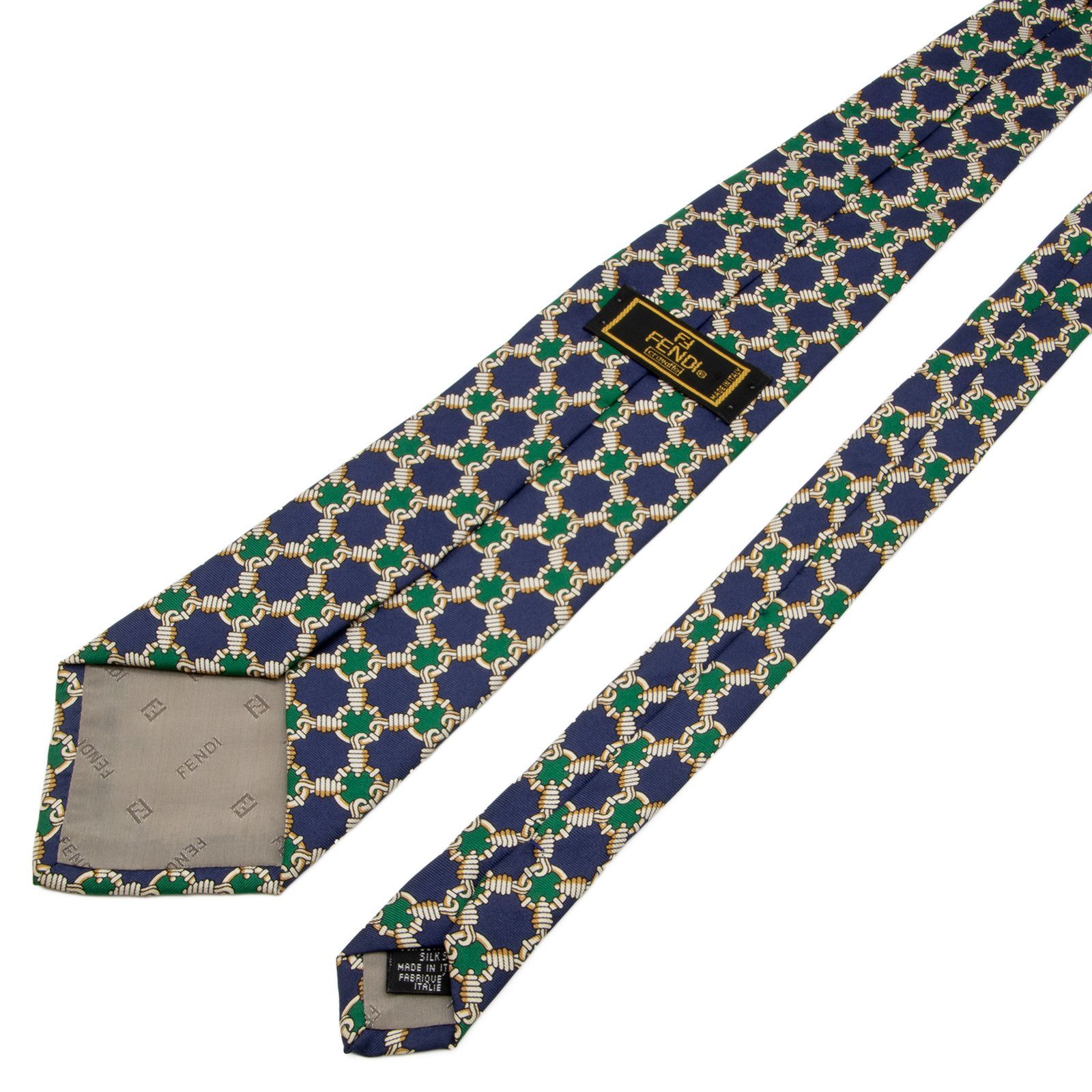 【美品・希少】FENDI ハイブランド シルクネクタイ ダービータイ イタリー FXC043AU3ZF1S53_01