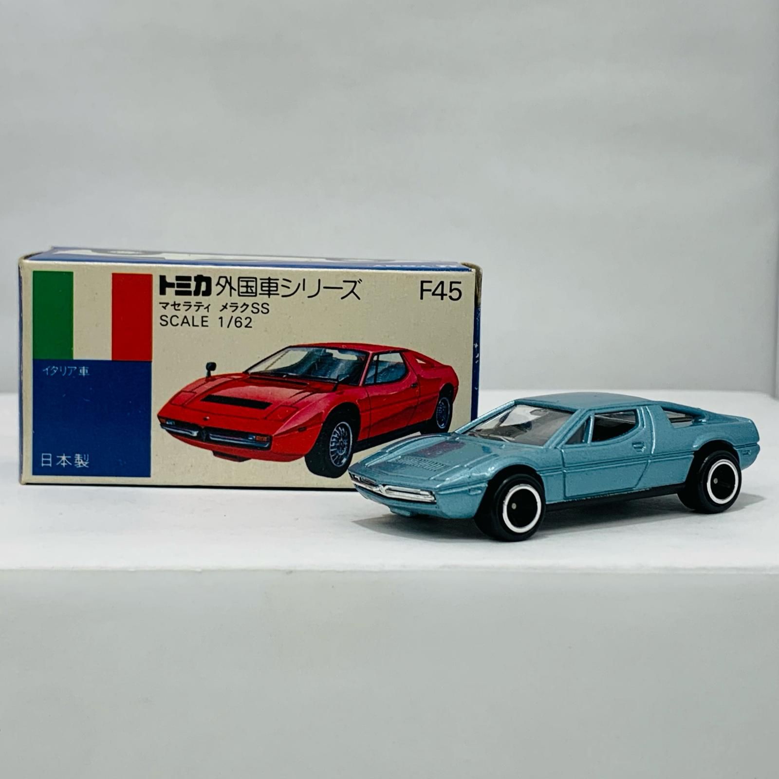 【人気セール，新品】 【飾磨店】 中古 おもちゃ・玩具 トミカ F45 マセラティメラクSS 淡ブル 外国車シリーズF45 淡ブル 【728】 その他