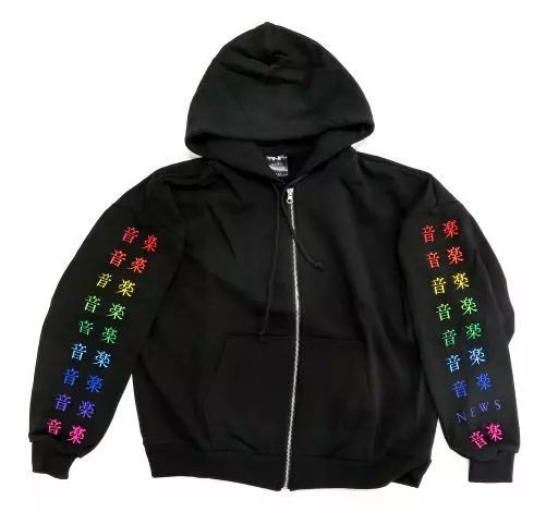 中古】衣類 NEWS パーカー(ジップアップ) ブラック 「NEWS LIVE TOUR