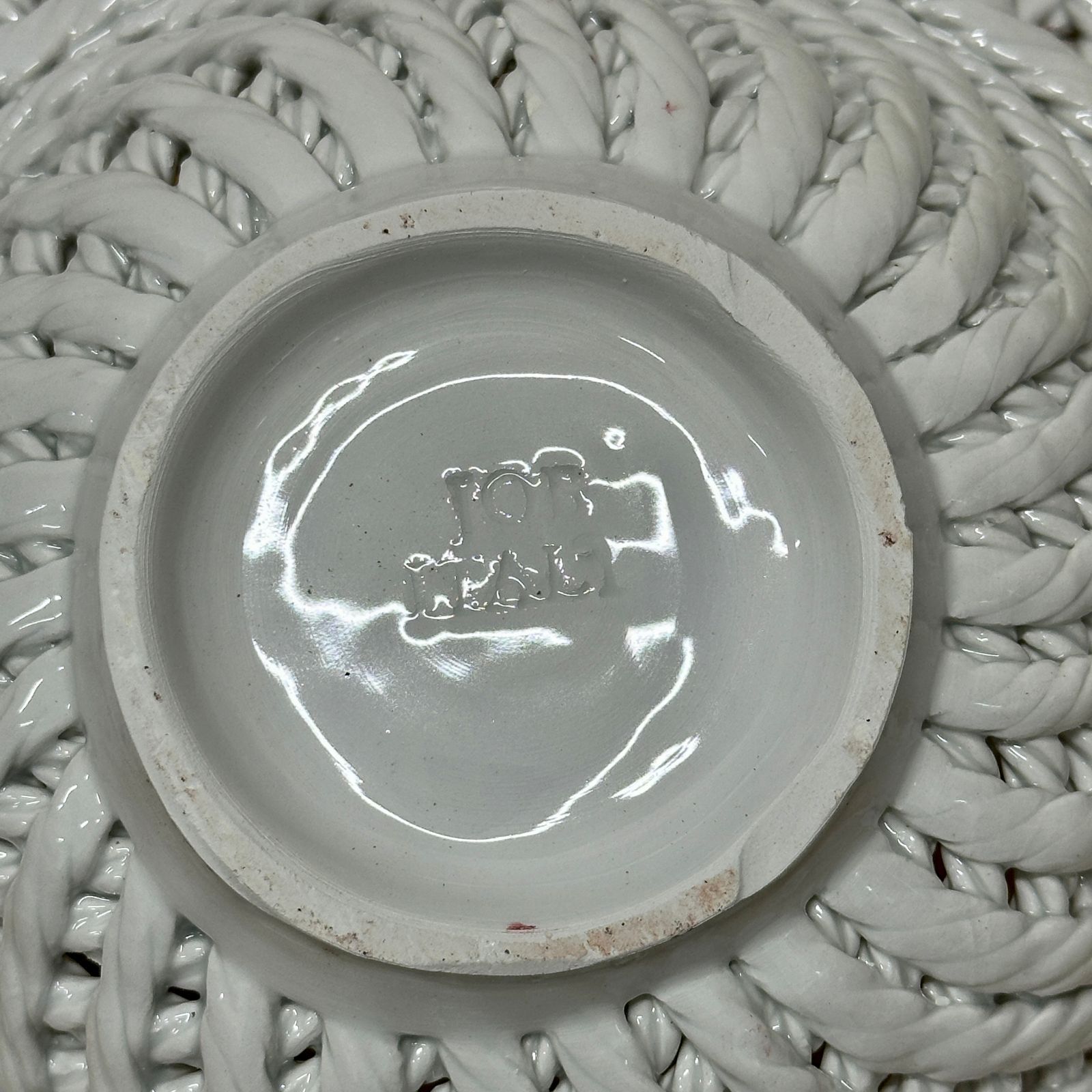Job Ceramica イタリア製 バラモチーフ 陶花 陶器 バスケット - メルカリ