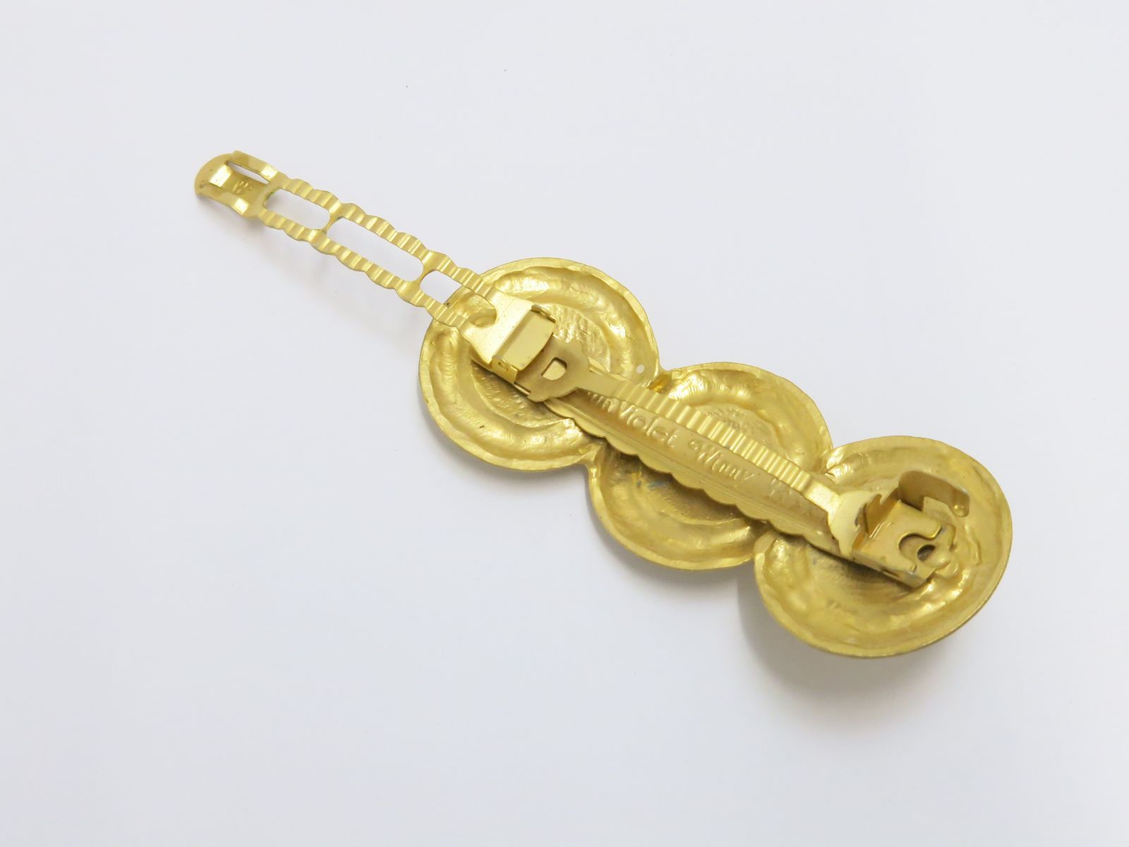 サン・ヴァイオレット・ウィニー バレッタ ゴールドカラー Sun violet  