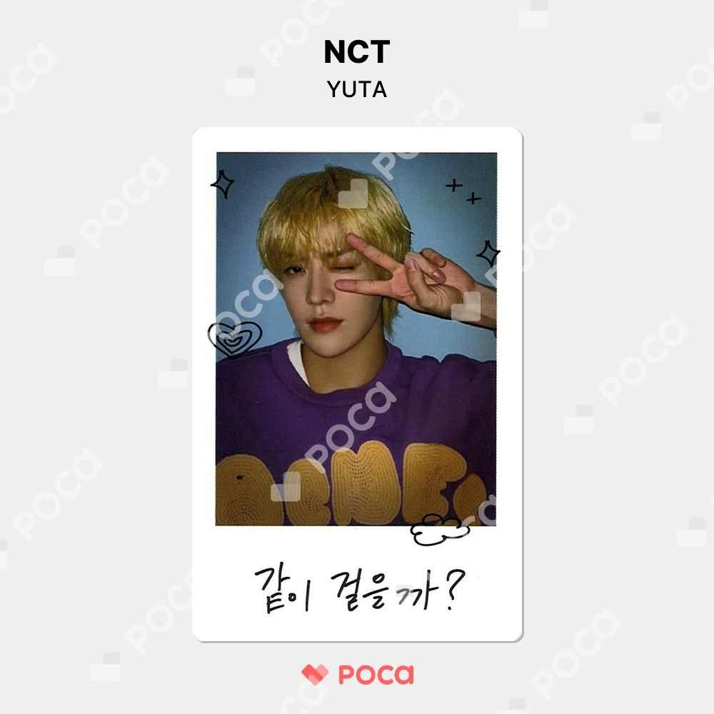 公式 nct127 展示会 welcome to my city ユウタ トレカ NCT ユウタ トレカ NCT 127: WELCOME TO MY CITY POLAROID SET A