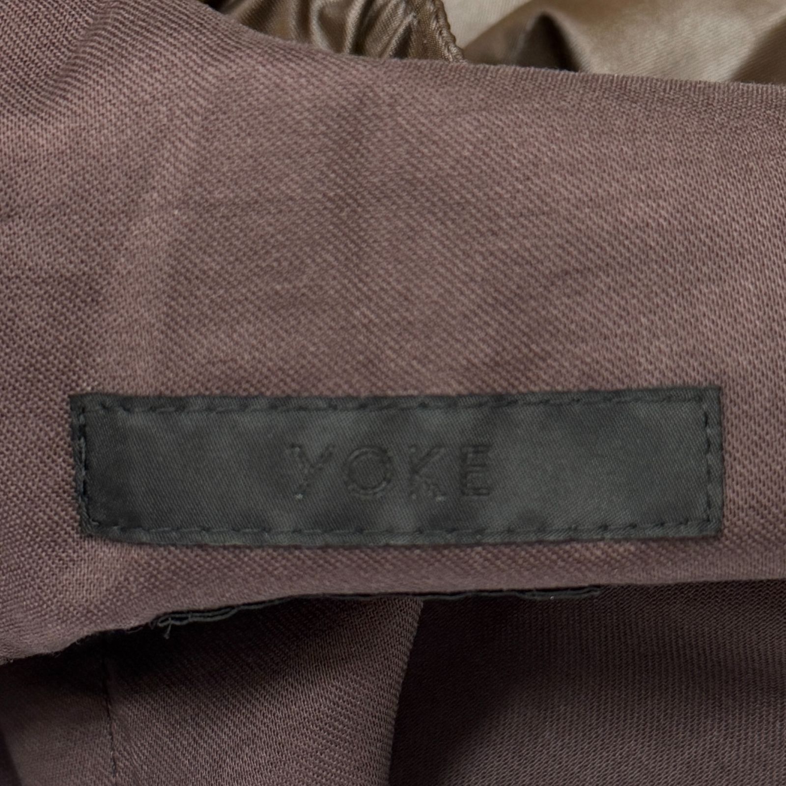 参考上代38500円 未使用品 YOKE 24AW LEATHER-LIKE WIDE-LEG EASY