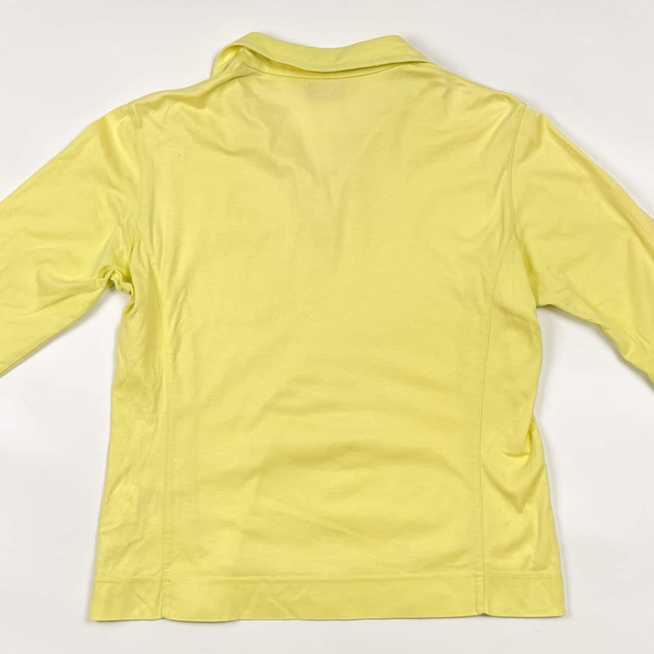 adabat アダバット スキッパー 長袖 ポロシャツ 1/イエロー レディース