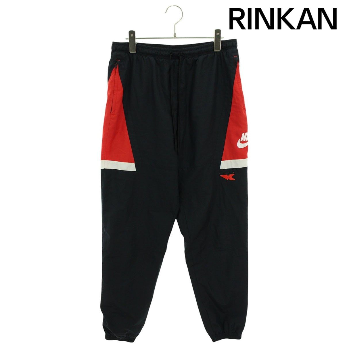 ナイキ ×キス KITH  AH8740-011 FLIGHT PANT ナイロンフライトロングパンツ メンズ M 【2/27～3/18 タイムセール】