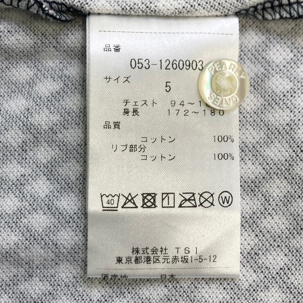 サイズ：5 PEARLY GATES パーリーゲイツ 半袖ポロシャツ