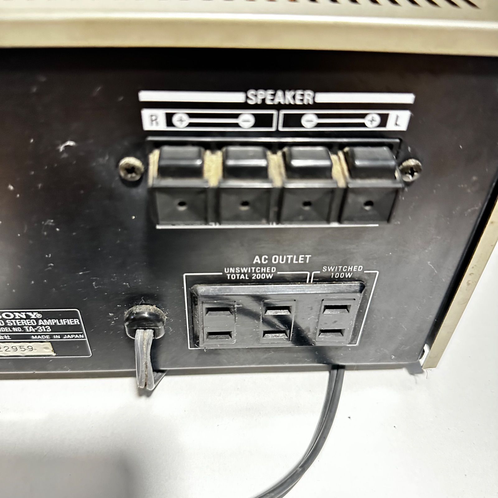 SONY インテグレーテッドステレオアンプ TA-313 プリメイン