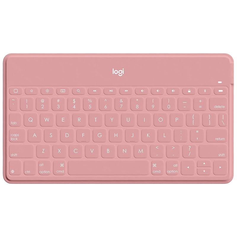 ロジクール KEYS TO GO ワイヤレス Bluetooth キーボード iK1042BP US配列 薄型 6mm 軽量 180g ワイヤレスキーボード iPhone iPad Apple TV 充電式 第10世代 第9世代 対応 耐水 無線 スマート 1