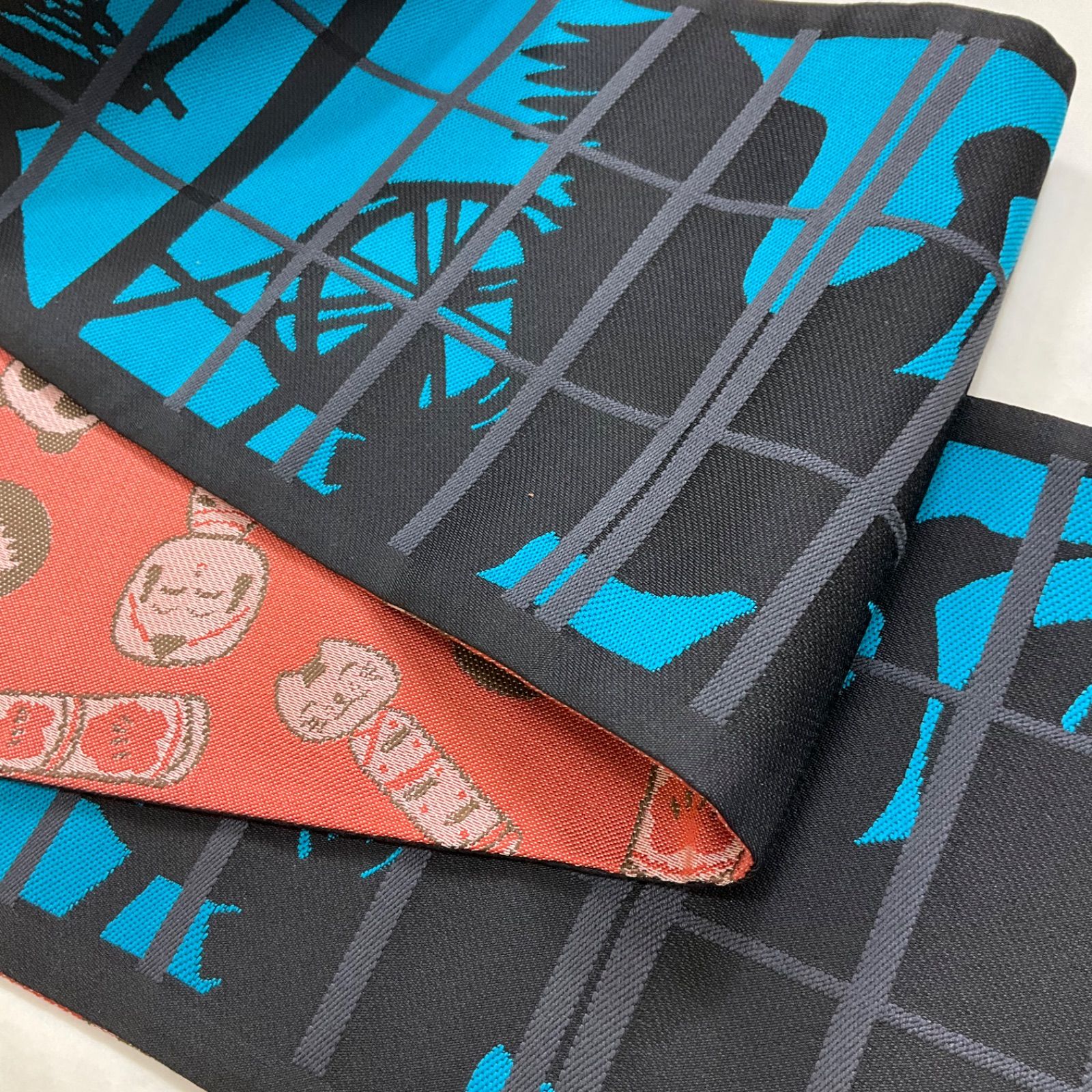 kimono+one○未使用同然○最高級○ 正絹○鶴○鶴の恩返し○こけし 