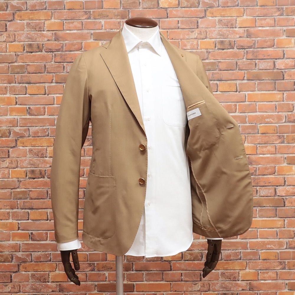 TAGLIATORE リネン混 テーラードジャケット アンコン 44 ベージュ TAGLIATORE リネン混 テーラードジャケット アンコン 44 ベージュ