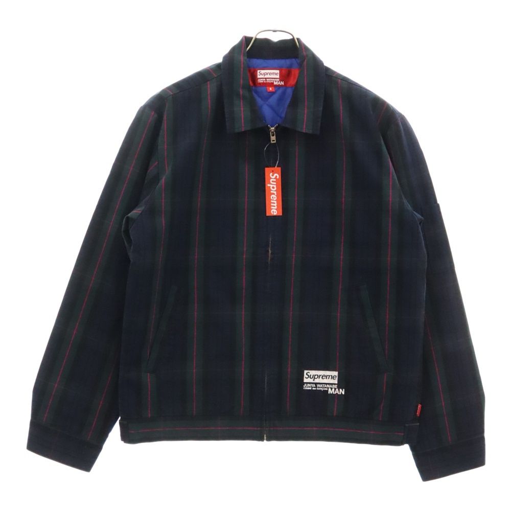 SUPREME (シュプリーム) 21AW ×JUNYA WATANABE COMME des GARCONS MAN Printed Work  Jacket ×ジュンヤワタナベ コムデギャルソン プリンテッドワークジャケット チェック柄 - メルカリ