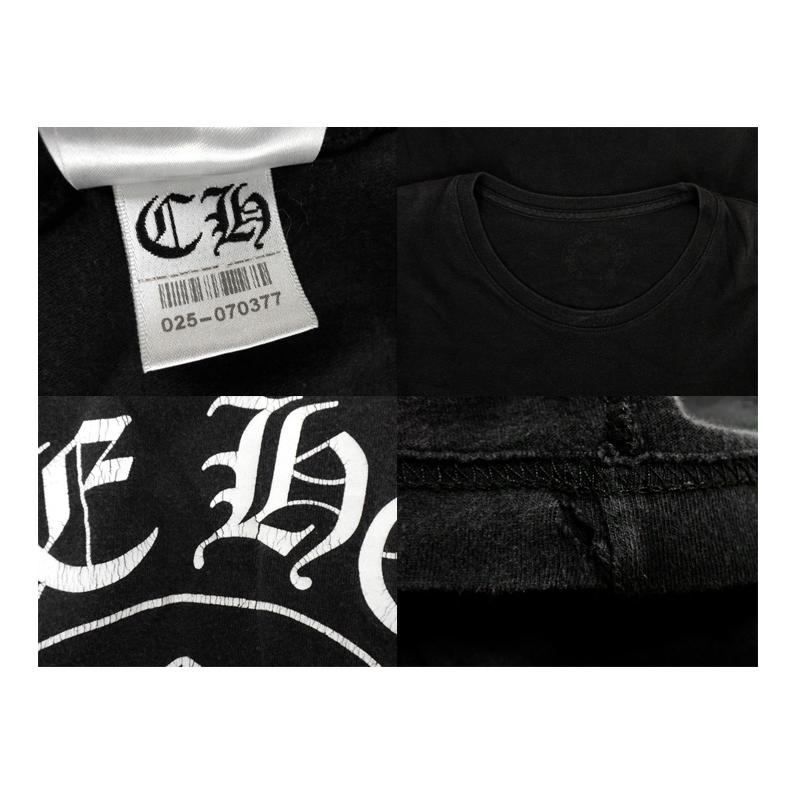正規品　クロムハーツ　バックプリント　3クロスホースシューロゴ　Tシャツ　XL クロムハーツ CHROME HEARTS 【 CH T-SHIRT 】 バック ホース