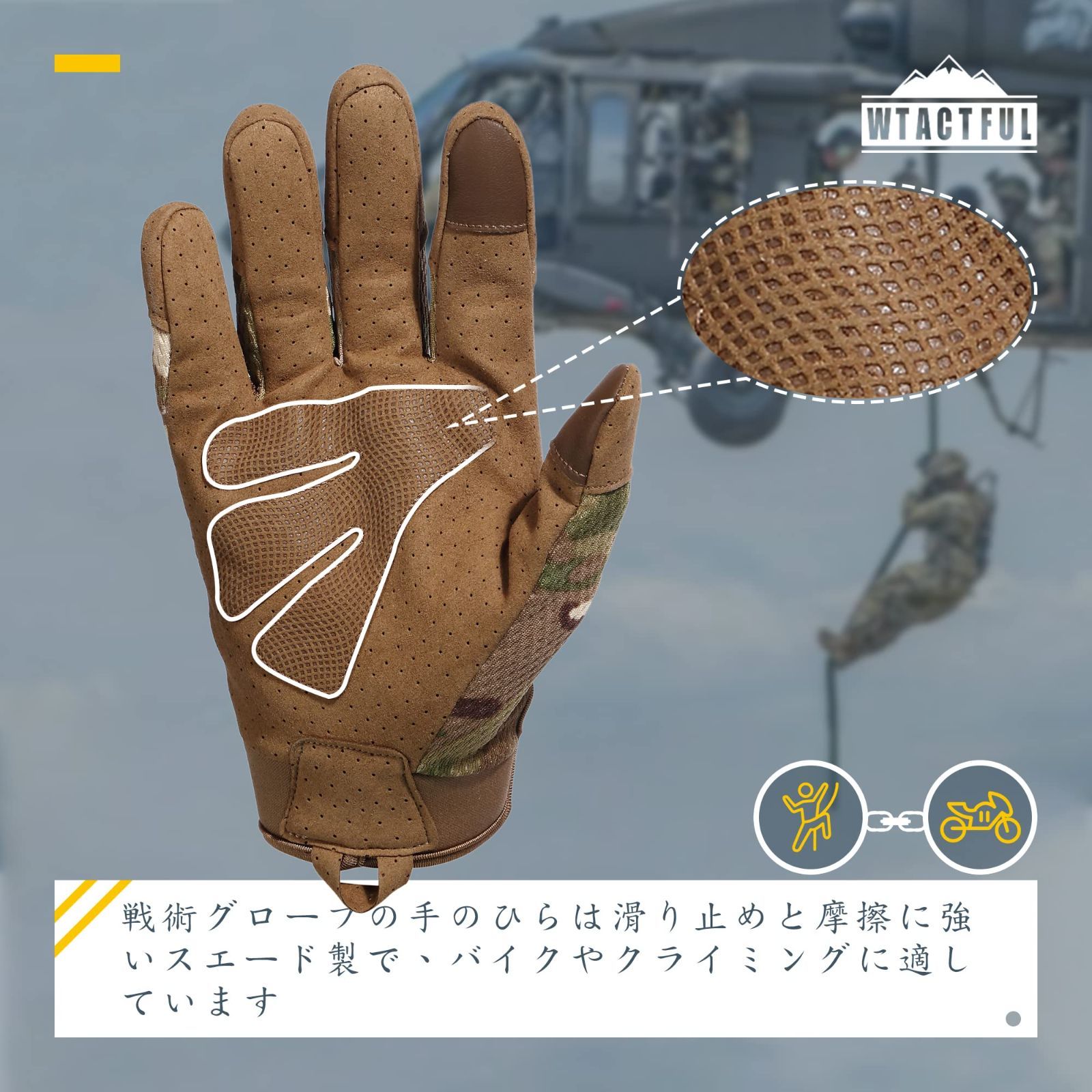 タクティカル グローブ オリジナルグローブ マルチカム 迷彩 カモフラ オリジナル® マルチカム