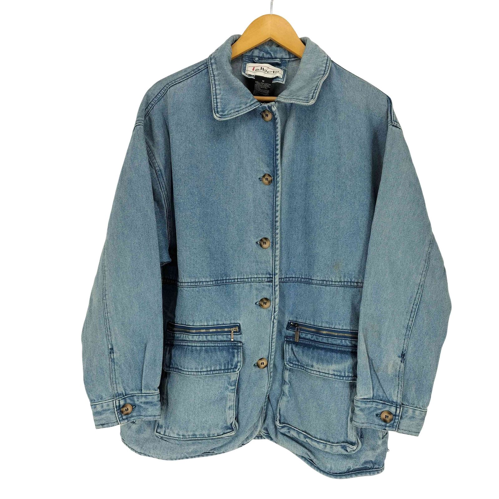 タルボット TALBOTS ジップデザインデニムジャケット メンズ M